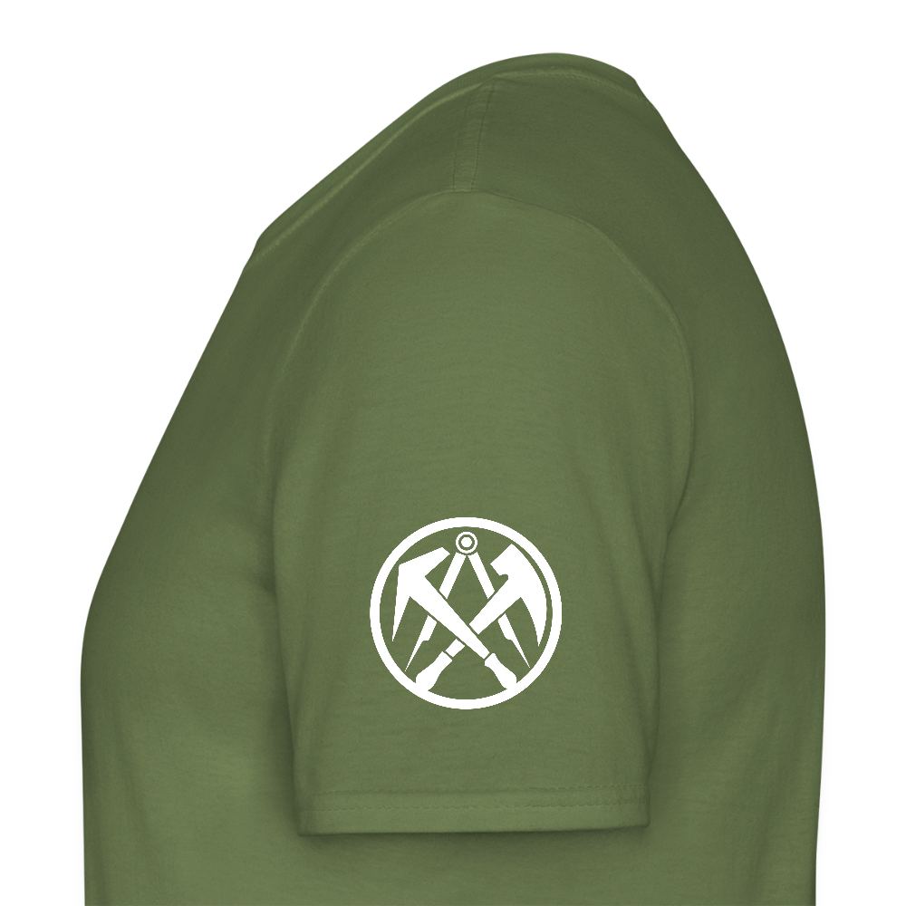 Dachdecker Handwerker T-Shirt - Militärgrün