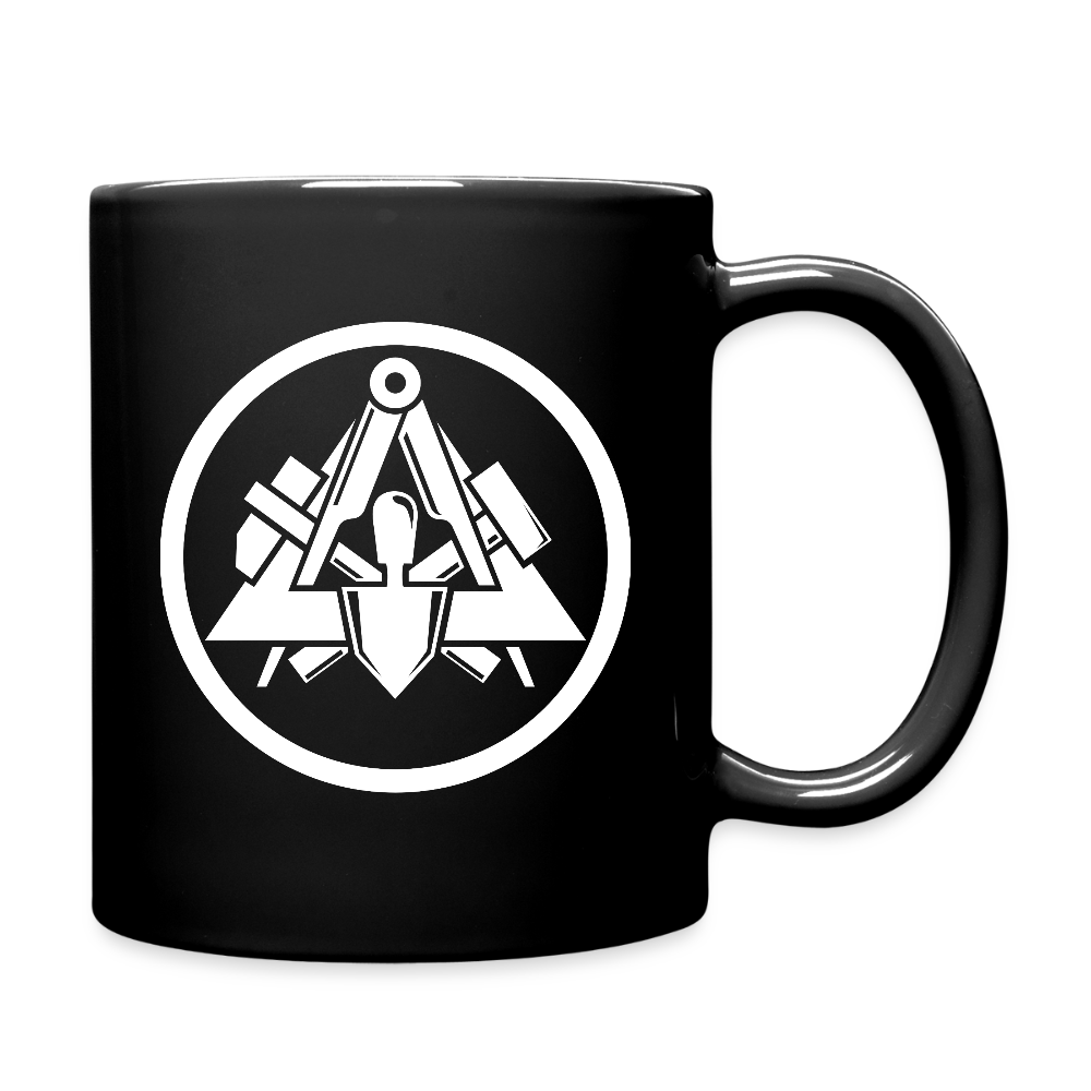 Maurer Handwerk Tasse einfarbig - Schwarz