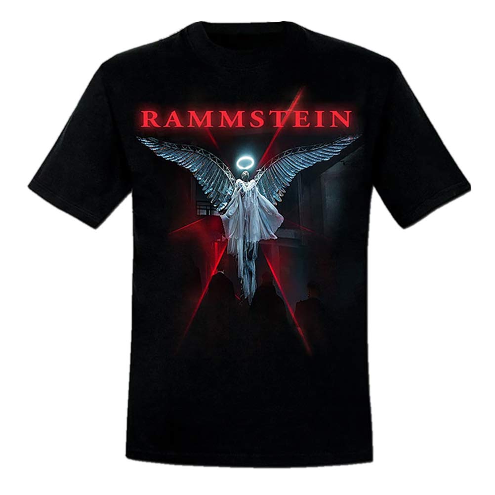 Rammstein Herren T-Shirt Du Ich Wir Ihr Offizielles Band Merchandise Fan Shirt schwarz mit mehrfarbigem Front Print (M)