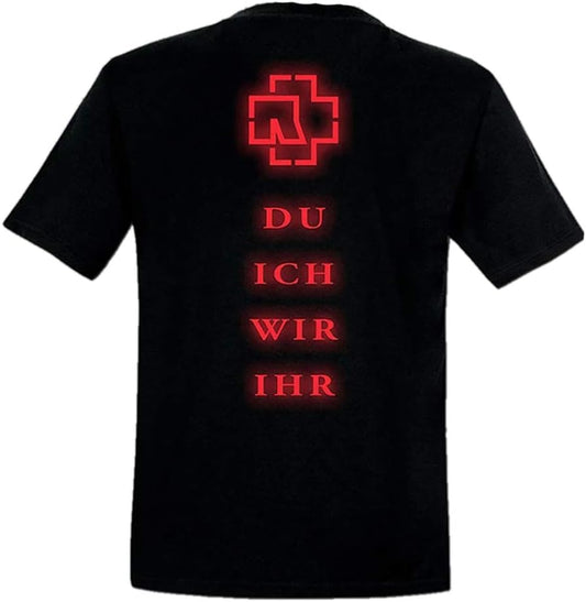 Rammstein Herren T-Shirt Du Ich Wir Ihr Offizielles Band Merchandise Fan Shirt schwarz mit mehrfarbigem Front Print (M) Textilien 28.00 € WORKSWEAR.DE