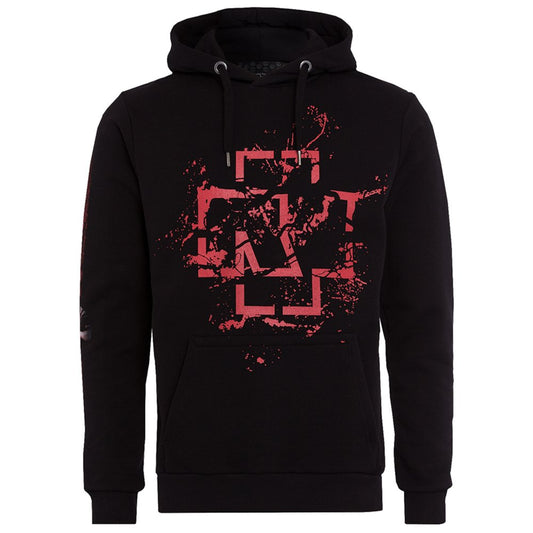 Rammstein Herren Kapuzenpullover MHB Spray Logo Offizielles Band Merchandise Fan Hoodie schwarz mit mehrfarbigem Front und Back Print (3XL, Schwarz) Textilien 66.00 € WORKSWEAR.DE