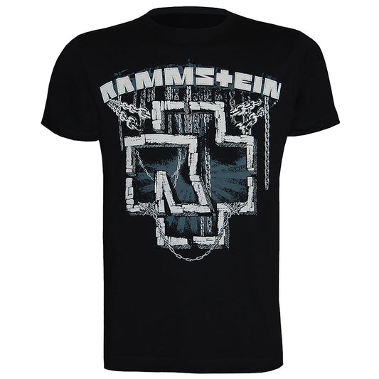 Rammstein Herren T-Shirt In Ketten, Offizielles Band Merchandise Fan Shirt schwarz mit mehrfarbigem Front Print (M) Textilien 25.00 € WORKSWEAR.DE