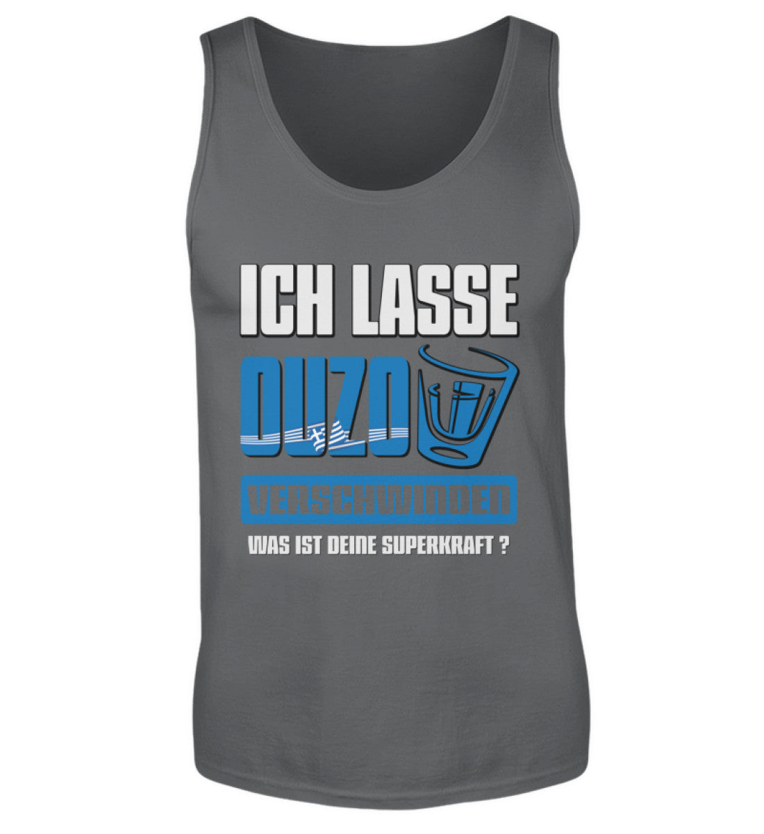 Ouzo - Herren Tanktop, Herren Tank-Top Farbe: Charcoal (Solid 24.95 €