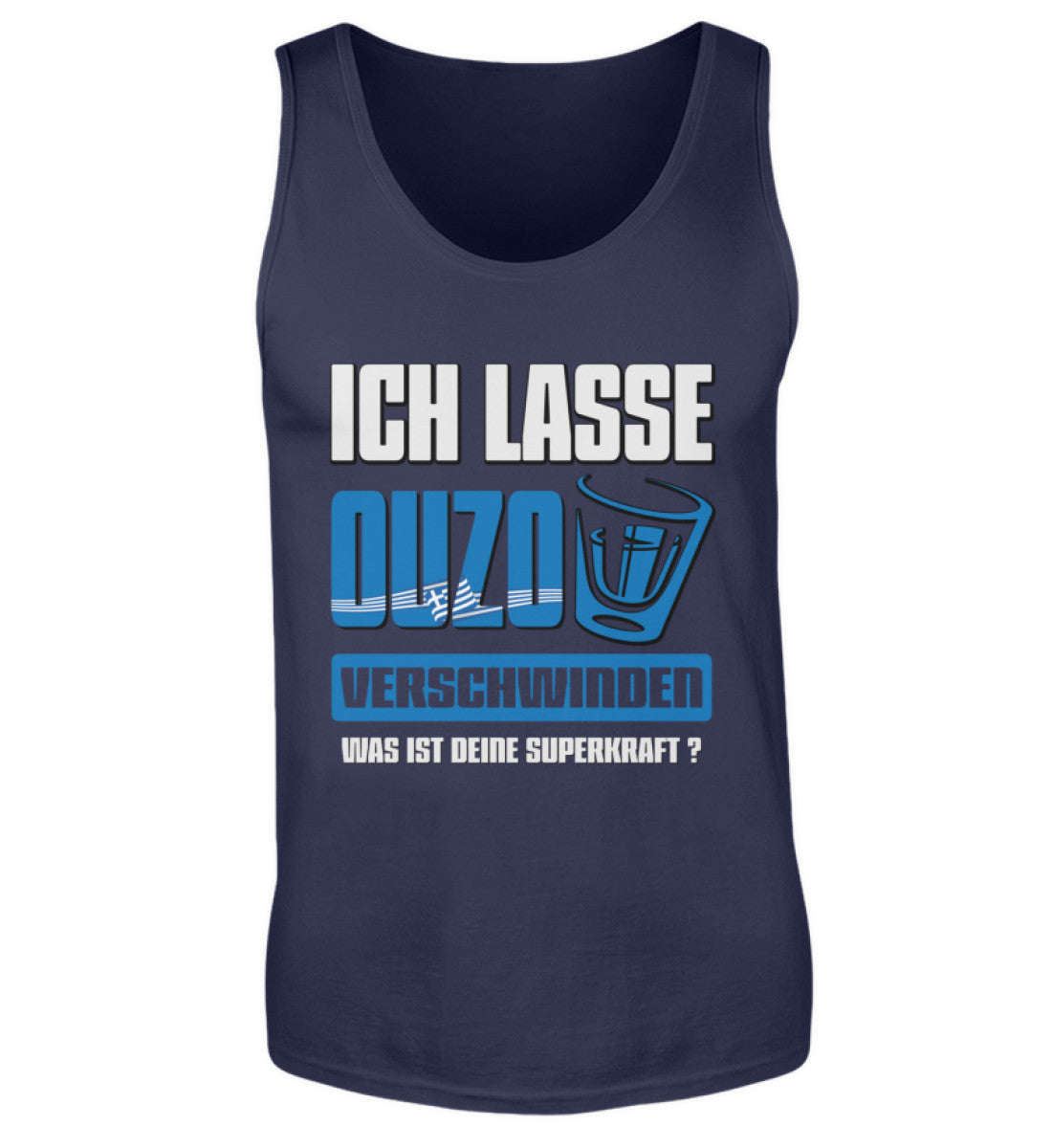 Ouzo - Herren Tanktop, Herren Tank-Top Farbe: Navy 24.95 €