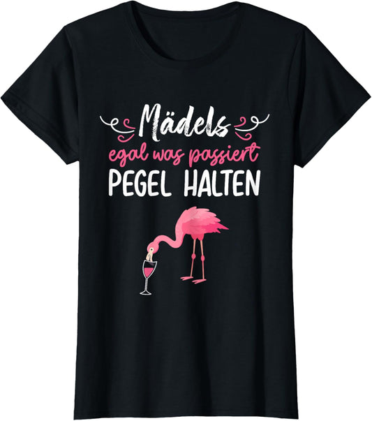 Mädels Pegel halten Mallorca Flamingo Bier JGA Malle Fun T-Shirt Textilien 15.99 € WORKSWEAR.DE