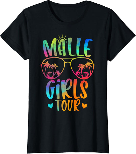 Damen Malle Girls Tour Mädelsabend Mallorca Party Urlaub T-Shirt Textilien 18.99 € WORKSWEAR.DE
