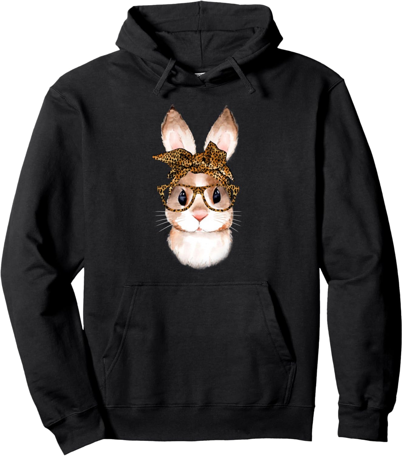 Süßes Kaninchen Hase Ostern Leopard Year of the Rabbit Bunny Pullover Hoodie Textilien 34.99 € WORKSWEAR.DE