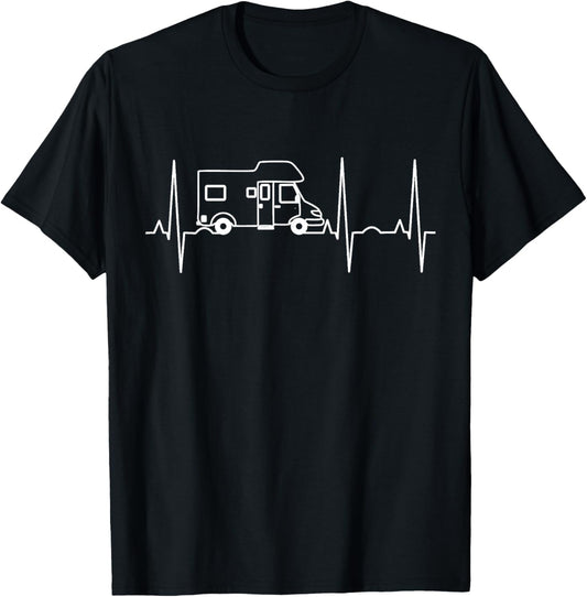 Camping Herzschlag EKG Wohnmobil - Camper T-Shirt Textilien 18.49 € WORKSWEAR.DE