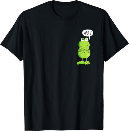 Statement Frosch I Nö Fun Design I Nein Comic Spruch T-Shirt Textilien 19.99 € WORKSWEAR.DE