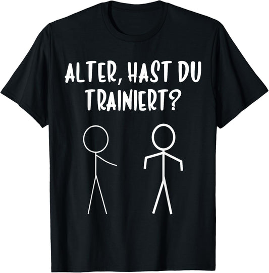 HAST DU TRAINIERT - FITNESS LUSTIGES BODYBUILDER T-Shirt Textilien 16.89 € WORKSWEAR.DE