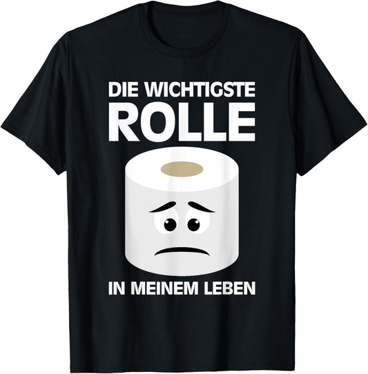 Rolle Klopapier Toilettenpapier Lustige Sprüche Witzige WC T-Shirt Textilien 13.71 € WORKSWEAR.DE