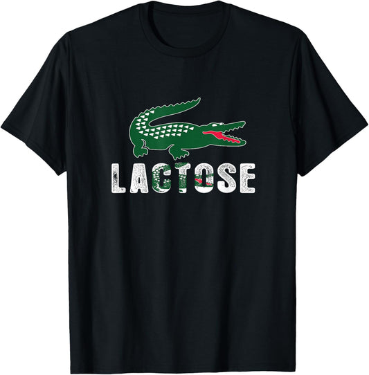 Lactose - Laktose Intolerant Krokodil Parodie T-Shirt T-Shirt Textilien 14.99 € WORKSWEAR.DE