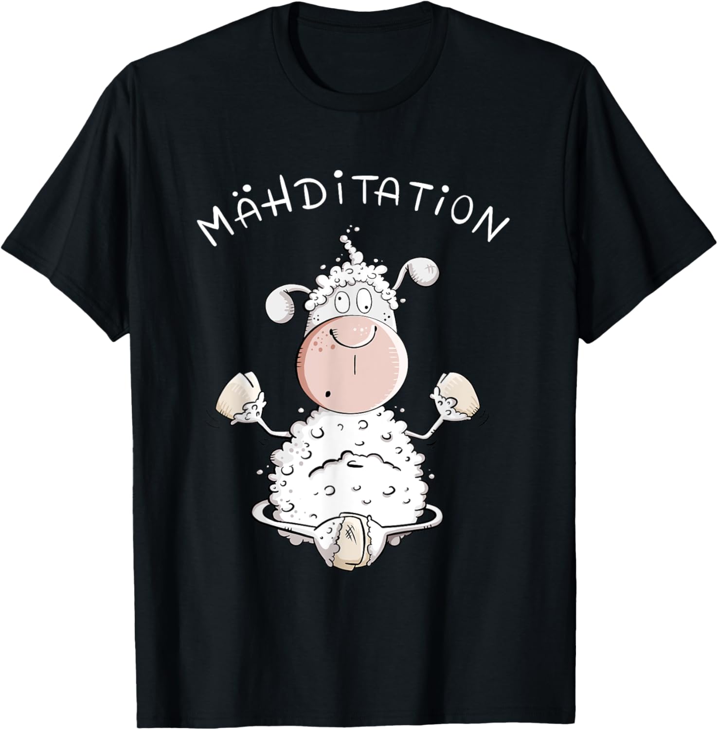 Meditation Schaf Cartoon I Yoga Fun Schafe I Wortspiel T-Shirt Textilien 19.98 € WORKSWEAR.DE