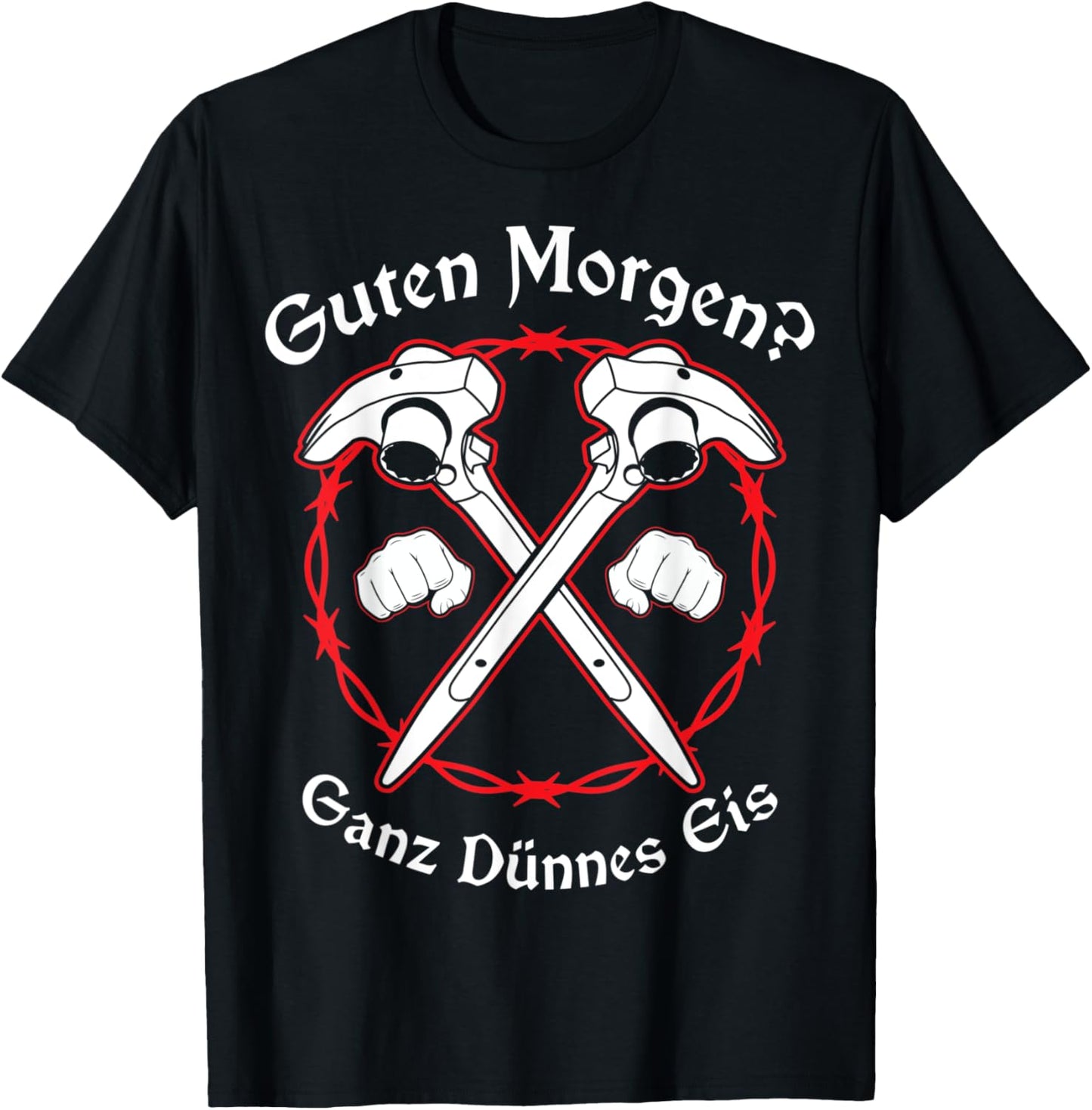 Guten Morgen? Ganz dünnes Eis Gerüstbauer Gerüstbau T-Shirt Textilien 19.95 € WORKSWEAR.DE