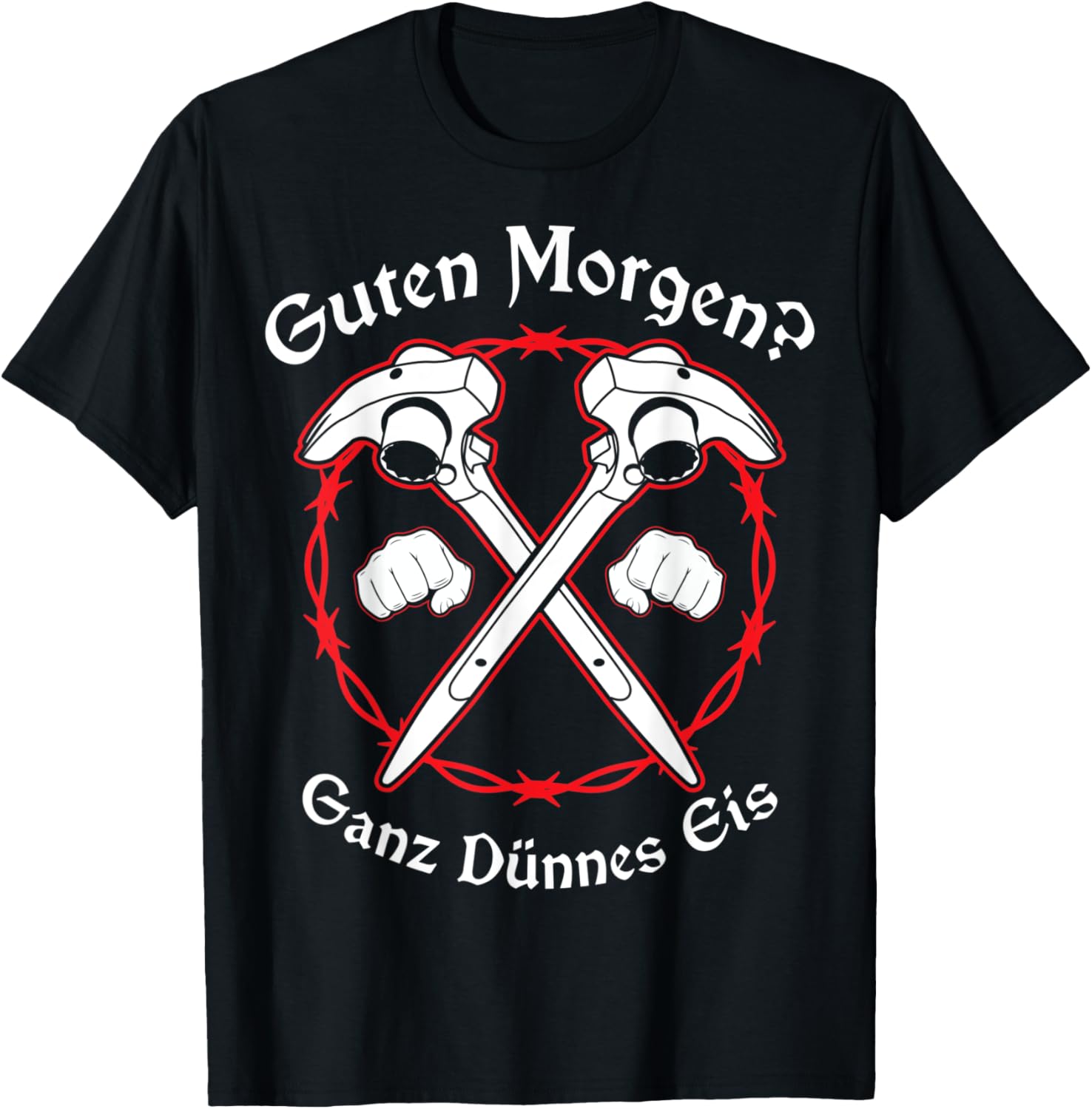 Guten Morgen? Ganz dünnes Eis Gerüstbauer Gerüstbau T-Shirt Textilien 19.95 € WORKSWEAR.DE