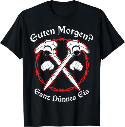 Guten Morgen? Ganz dünnes Eis Gerüstbauer Gerüstbau T-Shirt Textilien 19.95 € WORKSWEAR.DE
