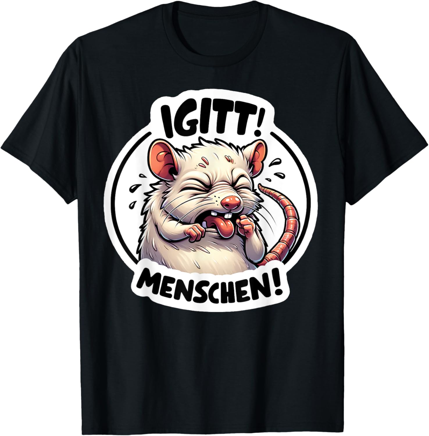 Igitt Menschen Ich hasse Menschen Sarkasmus Ironie Spruch T-Shirt Textilien 17.90 € WORKSWEAR.DE
