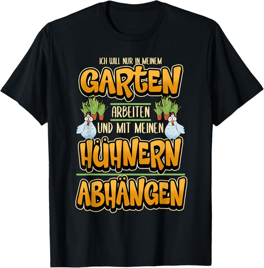 Gärtner Gartenspruch Hühner Lustig Spruch Geschenk T-Shirt Textilien 19.95 € WORKSWEAR.DE