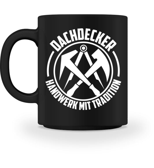 Dachdecker Kaffeebecher www.handwerkerfashion.de