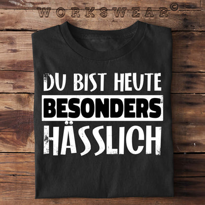 Witzige Herren T-Shirts, Besonders Hässlich - Herren Funshirt 20.00 € Farbe: Black WORKSWEAR.DE