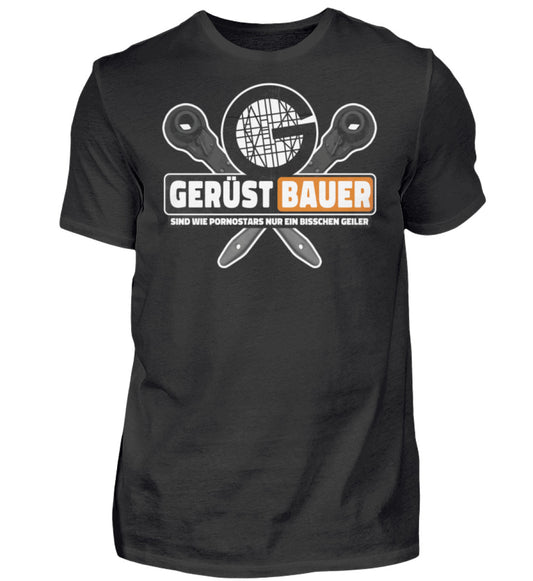 Gerüstbauer - Herren Shirt, 25.00 €, Herren Basic T-Shirt Farbe: Black,