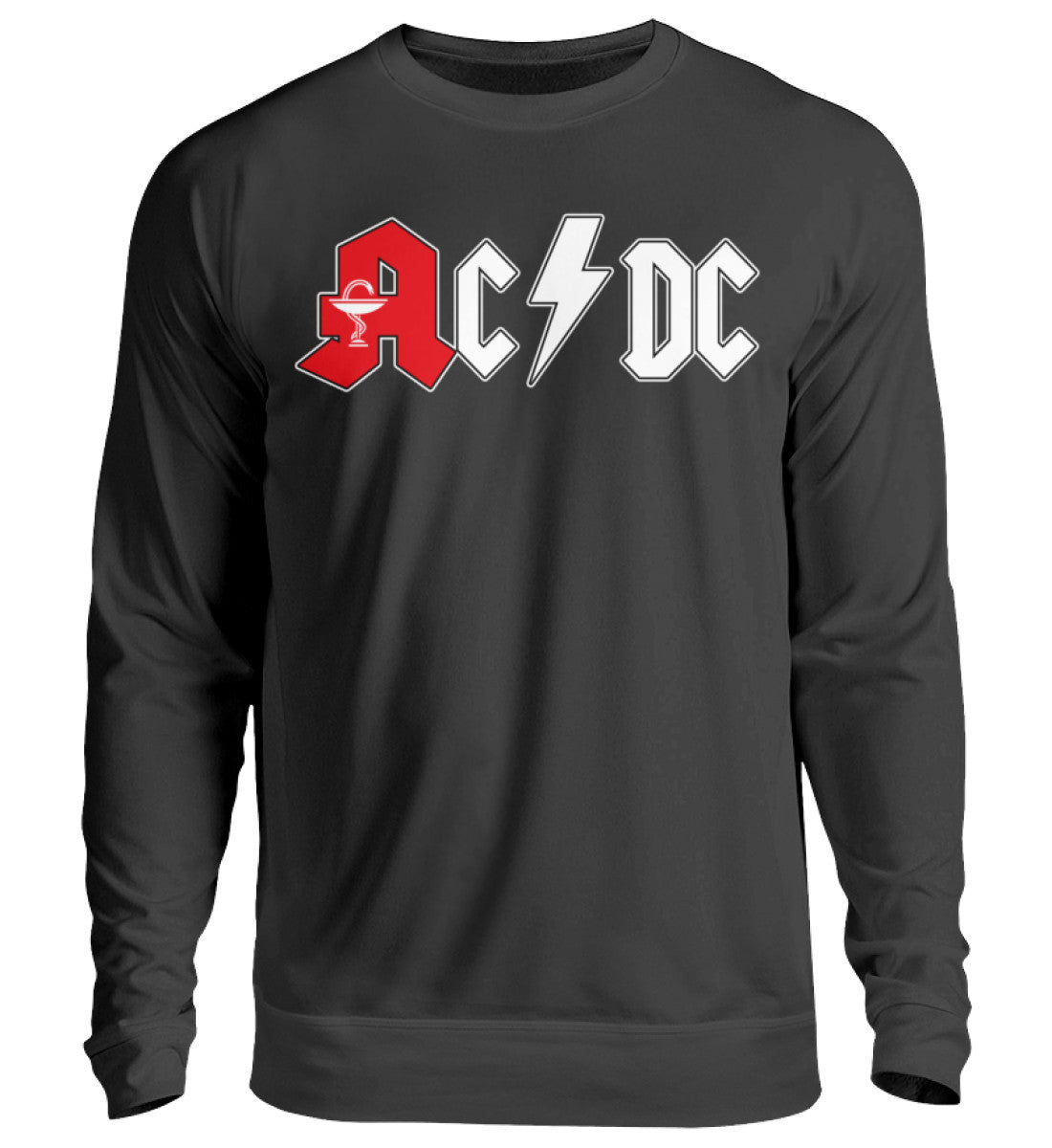 Lustige Pullover, AC / DC - Pullover, 39.95 €, Unisex Sweatshirt, Farbe: Deep Black, WORKSWEAR.DE