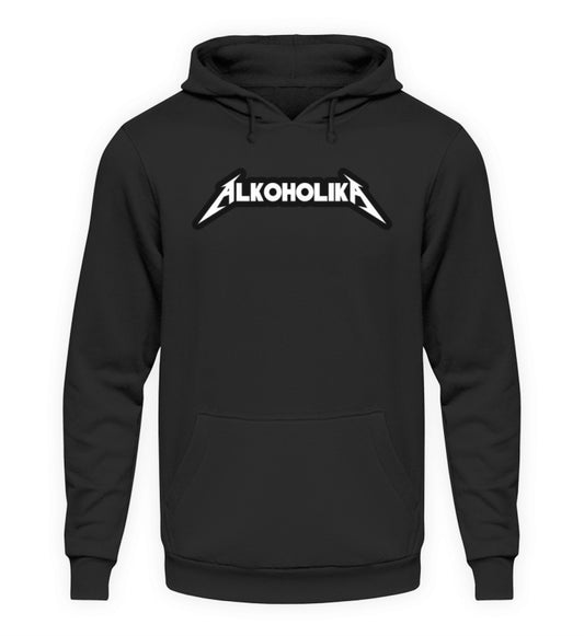 Coole Hoodies, Alkoholika - Fun Hoodie, 40.00 €, Unisex Hoodie, Farbe: Deep Black, WORKSWEAR.DE