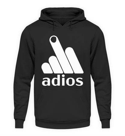 Cooler Fun Hoodie Adios / schwarz / Workswear.de