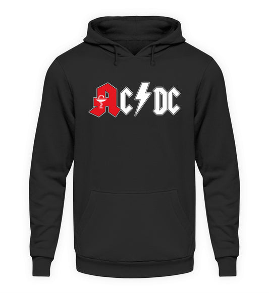 Coole Hoodies, AC / DC - Fun Hoodie, 40.00 €, Unisex Hoodie, Farbe: Deep Black, WORKSWEAR.DE