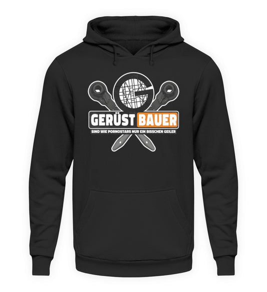 Gerüstbauer - Hoodie, 44.95 €, Unisex Hoodie Farbe: Deep Black,