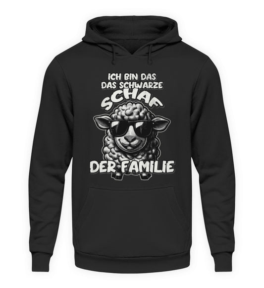 Coole Hoodies, Das Schwarze Schaf - Fun Hoodie, 40.00 €, Unisex Hoodie, Farbe: Deep Black, WORKSWEAR.DE