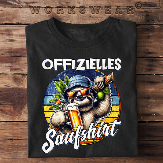 Fun T-Shirt Offizielles Saufshirt www.workswear.de