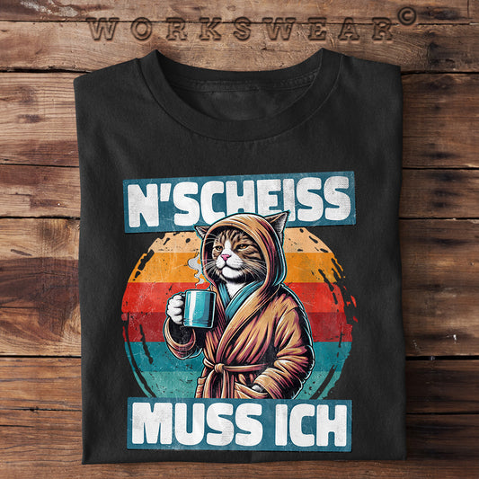 Witzige Herren T-Shirts, N' SCHEISS MUSS ICH II - Fun T-Shirt 20.00 € Farbe: Black WORKSWEAR.DE