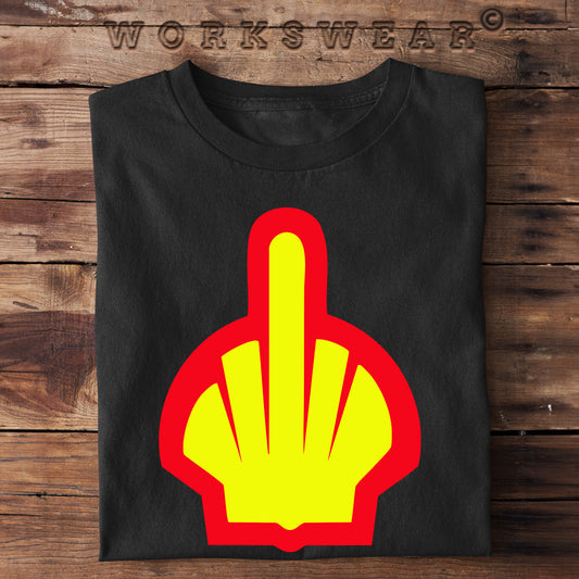 Witzige Herren T-Shirts, Mittelfinger - Herren Funshirt 20.00 € Farbe: Black WORKSWEAR.DE