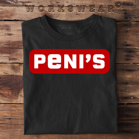 Lustiges Herren Shirt Peni's schwarz