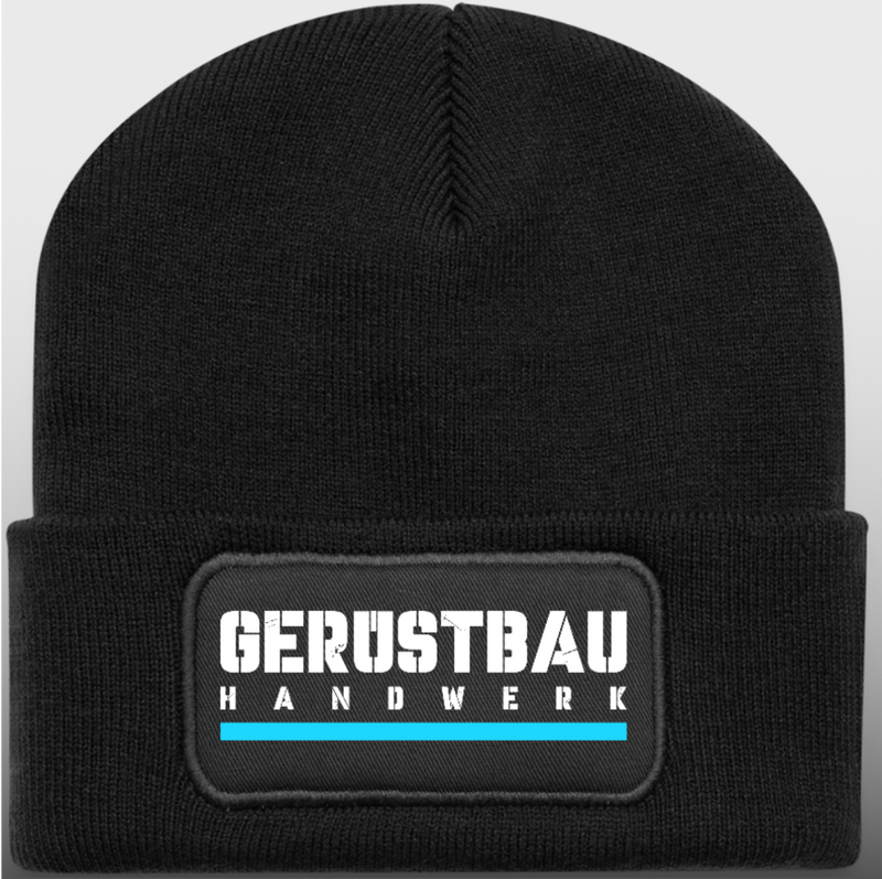 Gerüstbau Handwerk Wintermütze bedruckt 