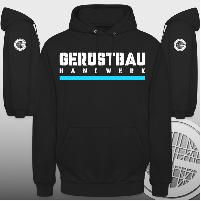 Gerüstbauer Hoodie mit Ärmeldruck Workswear.de