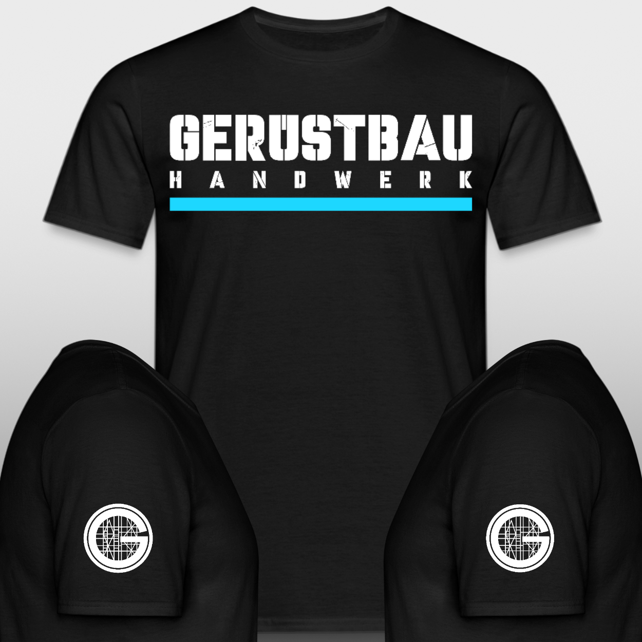 Gerüstbauer T-Shirt mit Zunftzeichen auf Ärmel