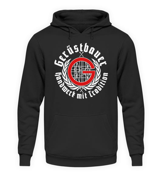 Gerüstbau Handwerk - Hoodie, 44.95 €, Unisex Hoodie Farbe: Deep Black,