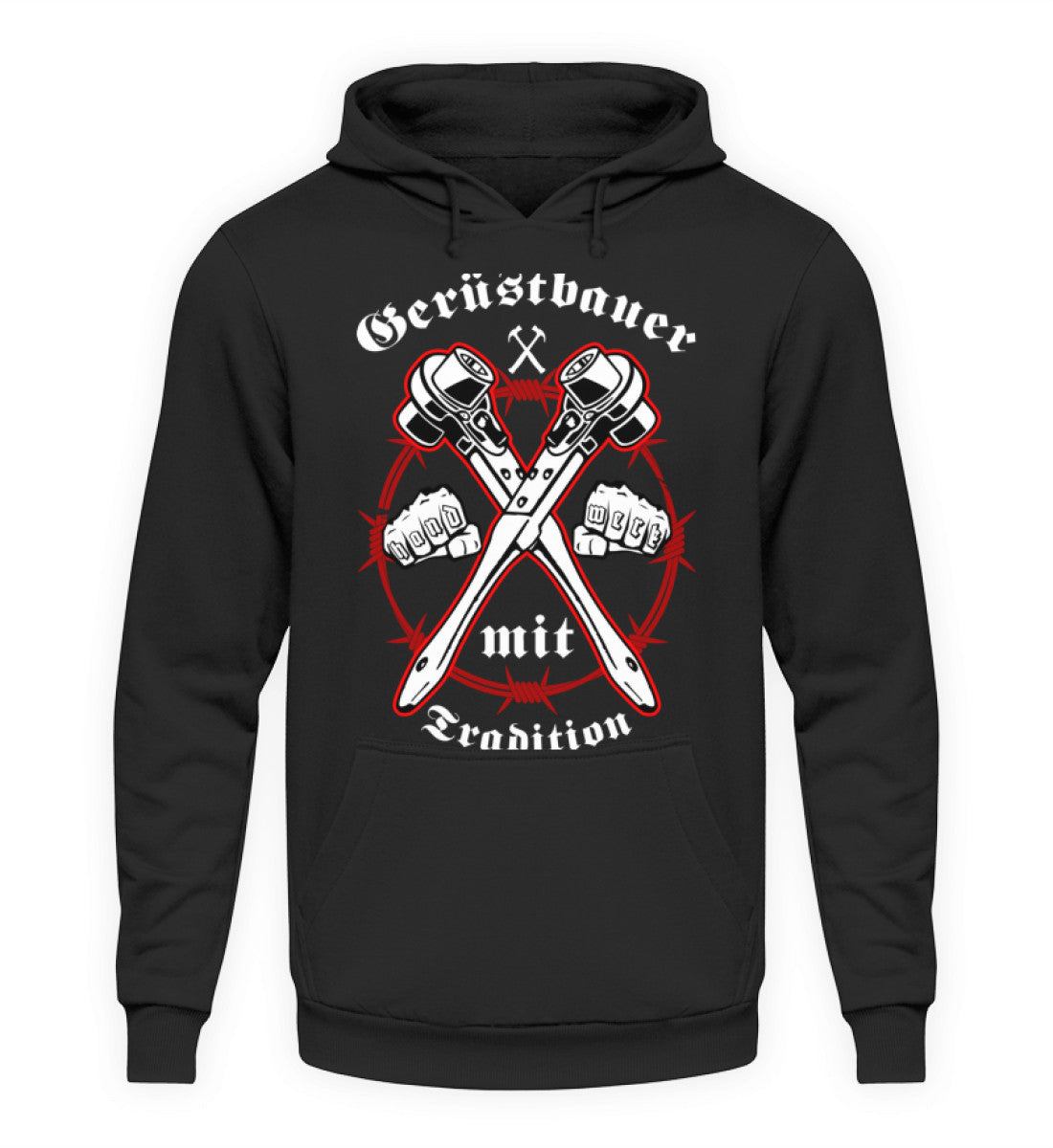 Gerüstbauer Handwerk mit Tradition - Hoodie, 44.95 €, Unisex Hoodie Farbe: Deep Black,