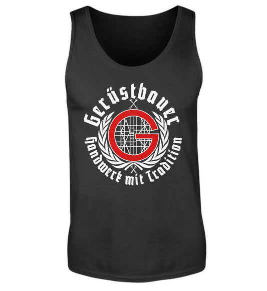 Gerüstbau Handwerk - Tanktop, 24.95 €, Herren Tank-Top Farbe: Black,