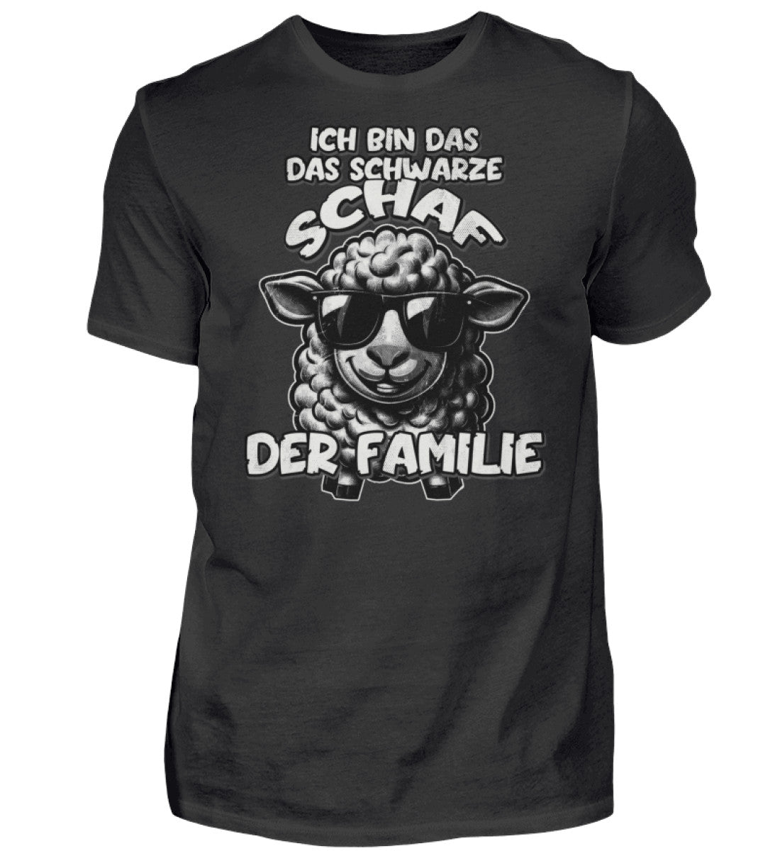 Lustiges T-Shirt Ich bin das schwarze Schaf der Familie. www.workswear.de