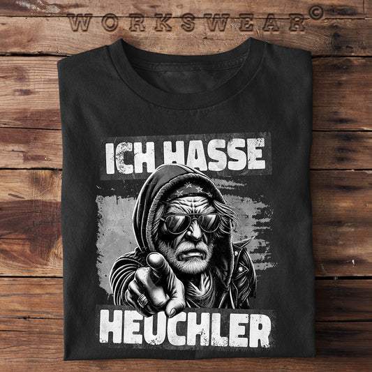 Funshirt Handwerker Shirt ich hasse Heuchler - Workswear.de