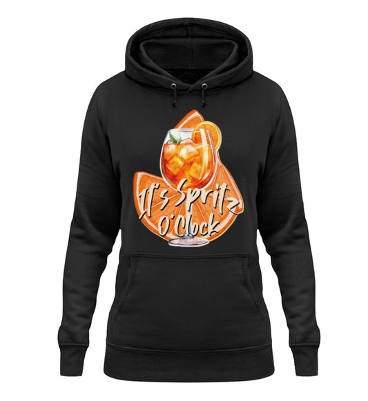 Cooler Aperol Damen Party Hoodie Its Spritz o'Cklock. Workswear.de