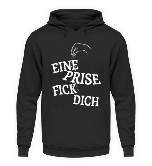 Coole Hoodies, Eine Prise Fick Dich - Fun Hoodie, 40.00 €, Unisex Hoodie, Farbe: Deep Black, WORKSWEAR.DE