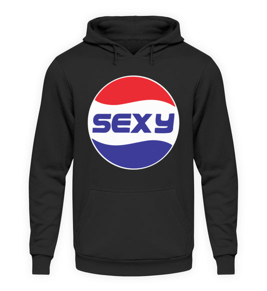 Lustiger UNISEX Hoodie mit dem Aufdruck Sexy / schwarz