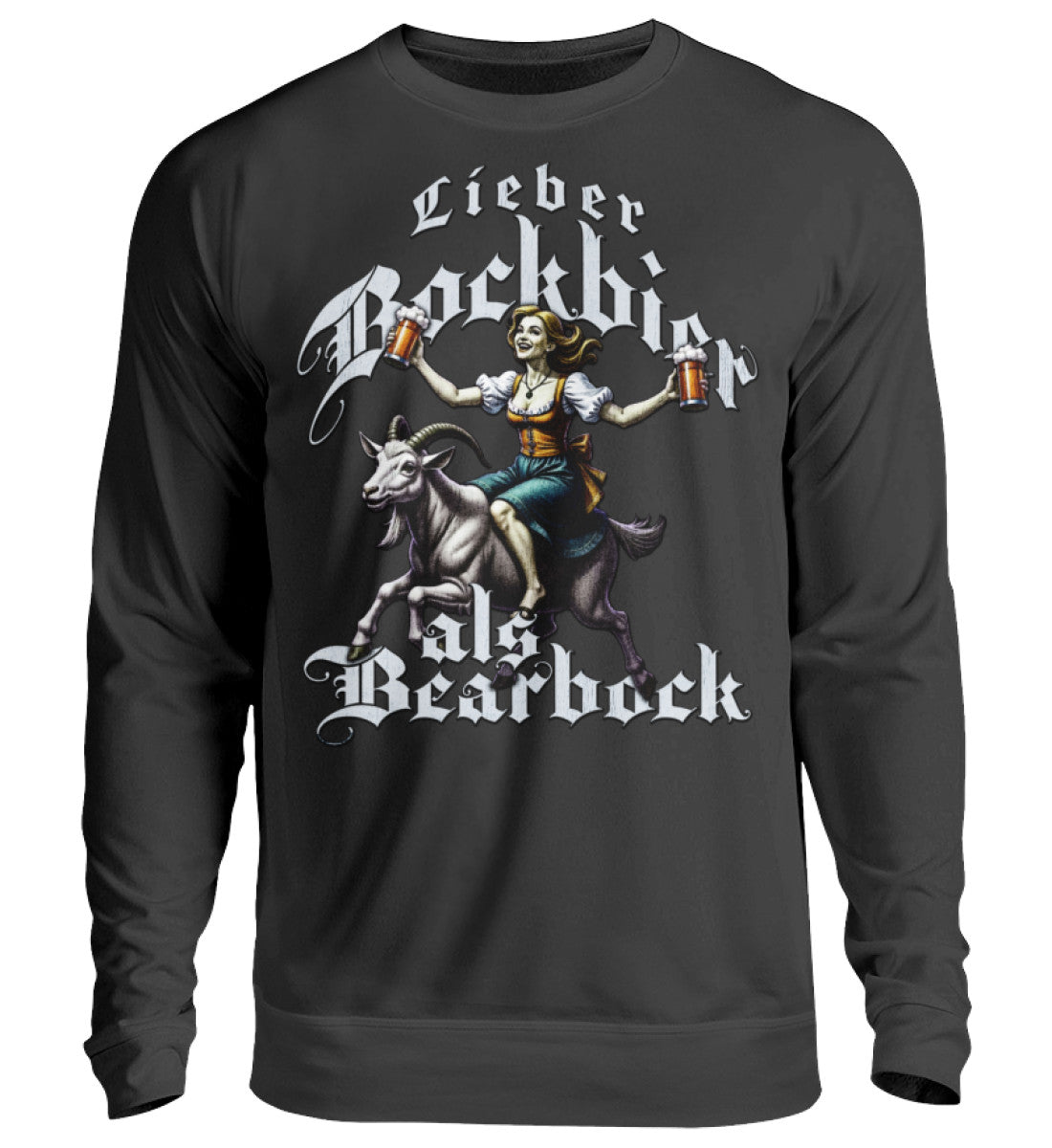 Lustiger Herren Pullover! Lieber Bockbier als Baerbock