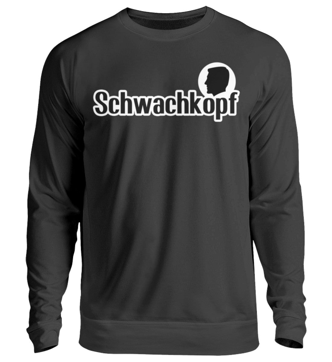 Lustiger Unisex Pullover mit lustigem Spruch Schwachkopf www.workswear.de