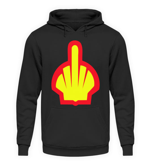 Coole Hoodies, Mittelfinger - Fun Hoodie, 40.00 €, Unisex Hoodie, Farbe: Deep Black, WORKSWEAR.DE