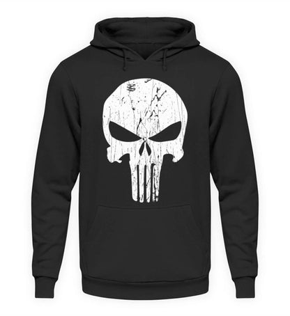Coole Hoodies, PUNISHER - Hoodie, 40.00 €, Unisex Hoodie, Farbe: Deep Black, WORKSWEAR.DE
